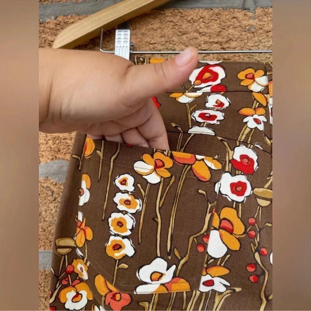 J. McLaughlin Floral print cotton Pants size 2 - Image 6