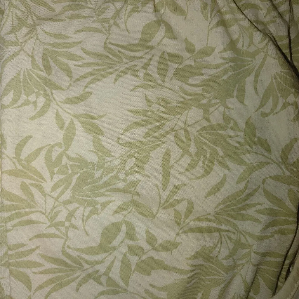 Serra Printed Pajama Set Camo Crop Pants Medium Palm plants - Image 10