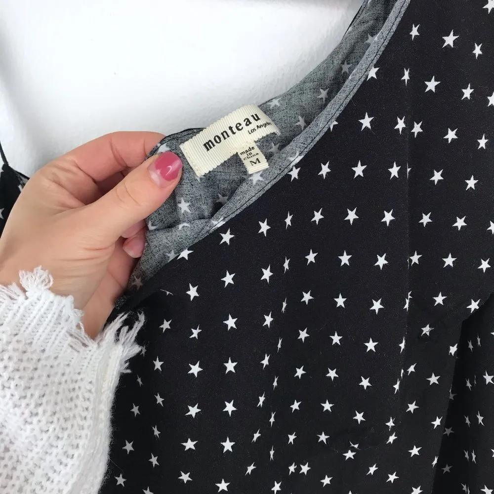 Monteau Star printed one shoulder ruffle blouse‎ - Image 2