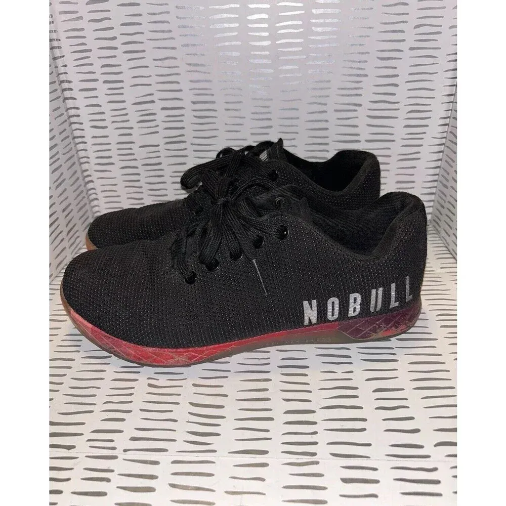 Nobull‎ Outwork Women’s Size 10.5 Black Athletic Crossfit Sneakers Red Gum Sole - Image 2