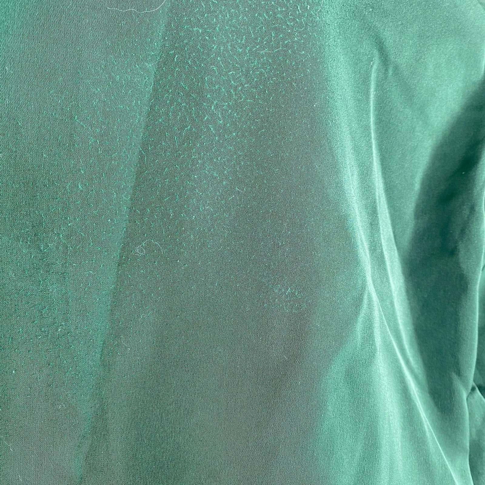 Studio Fun Green Button Front Long Sleeve Belted Coat Women's Size Small S - Image 11