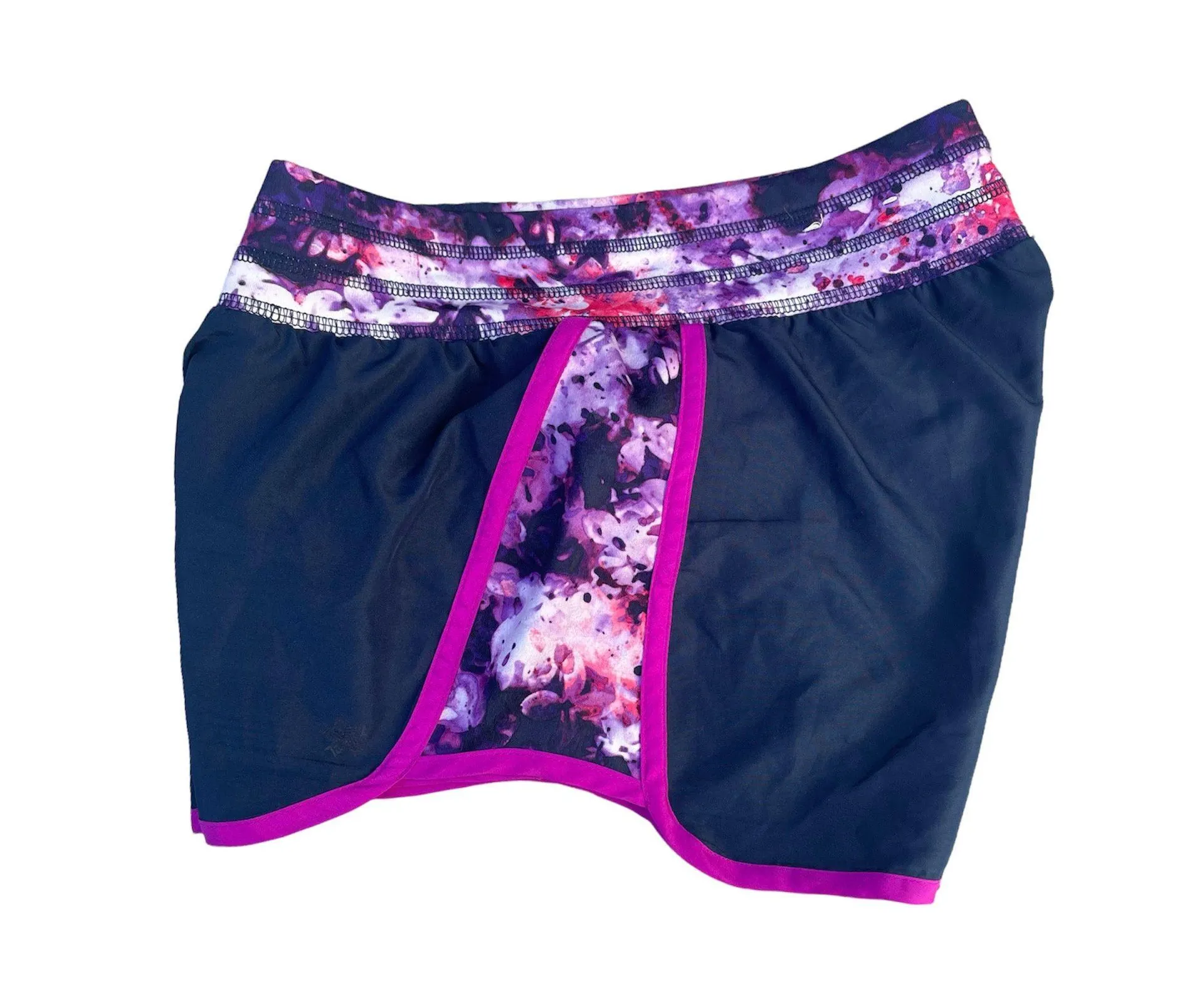 Tek Gear Purple Floral Athletic Shorts - Image 3