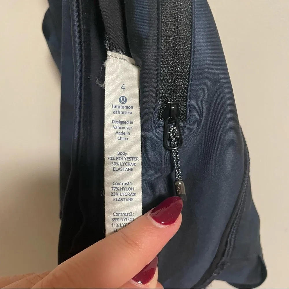 Lululemon Pace Rival Crop *Full-On Luxtreme Mini Coast Camo Deep Navy- Size 4 - Image 6