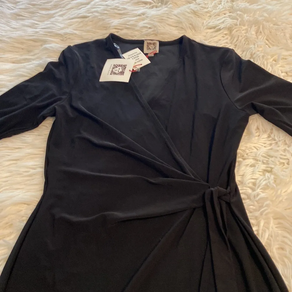 Ann Klein Dress size 4 brand new color black length 36” bust 30” - Image 8
