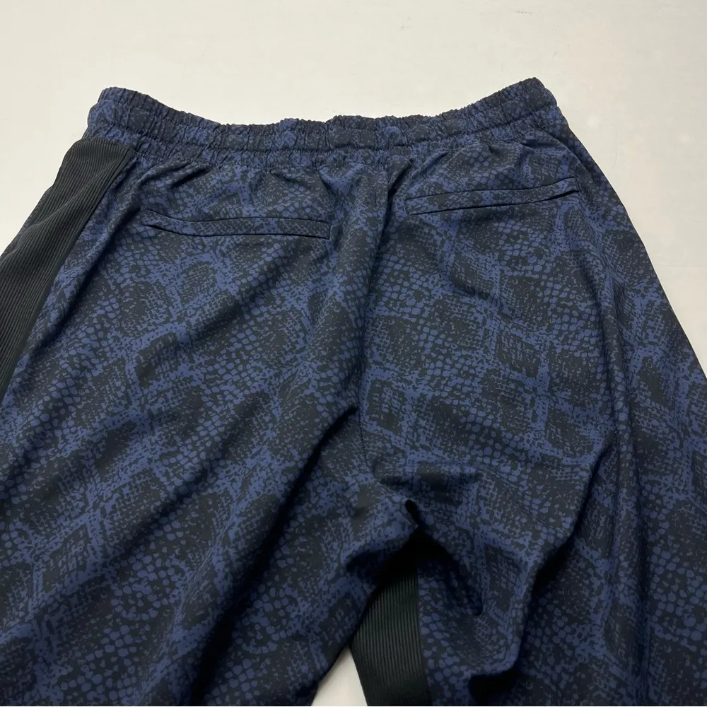 Athleta Brooklyn Jogger Black Blue Printed Pull On Womens Size 8 Athletic *FLAW* - Image 14