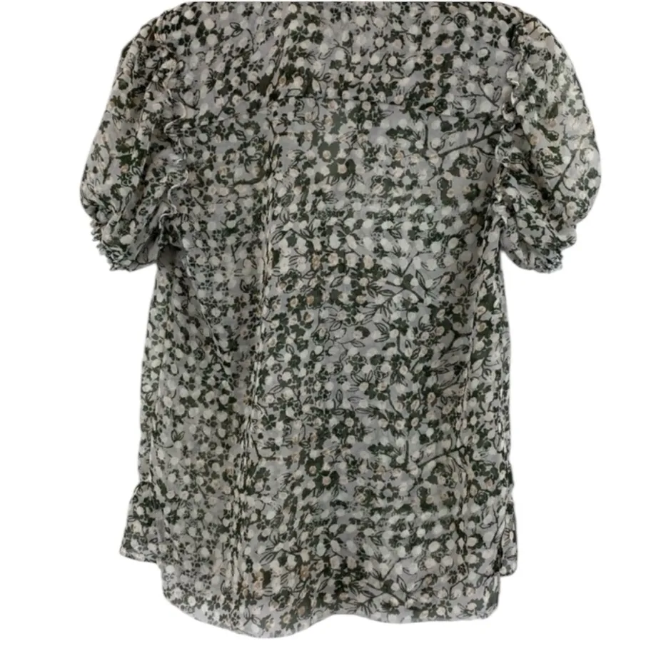 Misa Los Angeles Revolve Ruffle Floral Print Short Sleeve Top Size L - Image 5