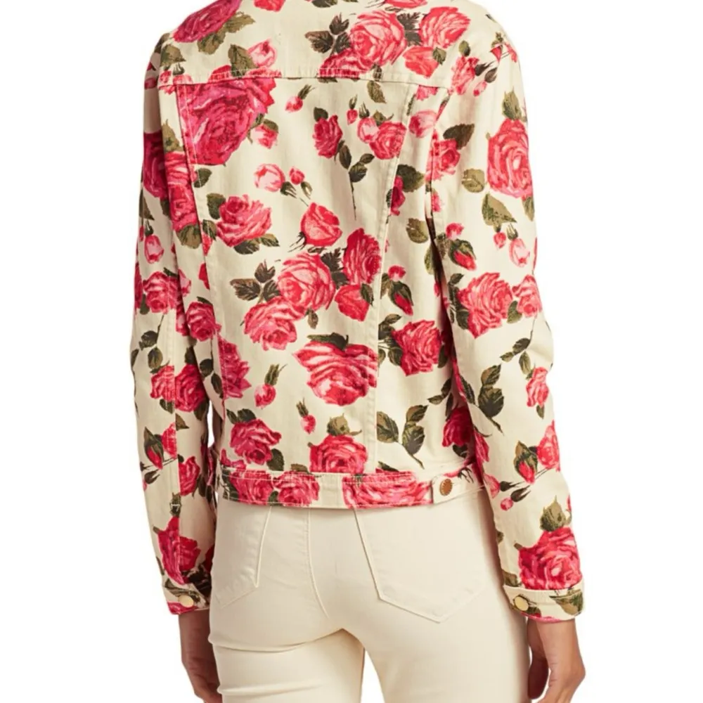 NEW L’Agence Celine Rose Trucker Jacket Floral - XS - New $365 - Image 4