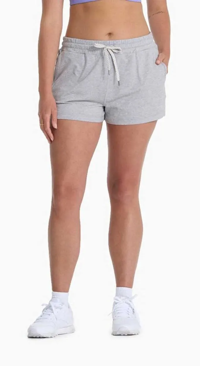 Vuori Halo Performance Womens Gray Pocket Drawstring Sweat Shorts Lounge XL - Image 1