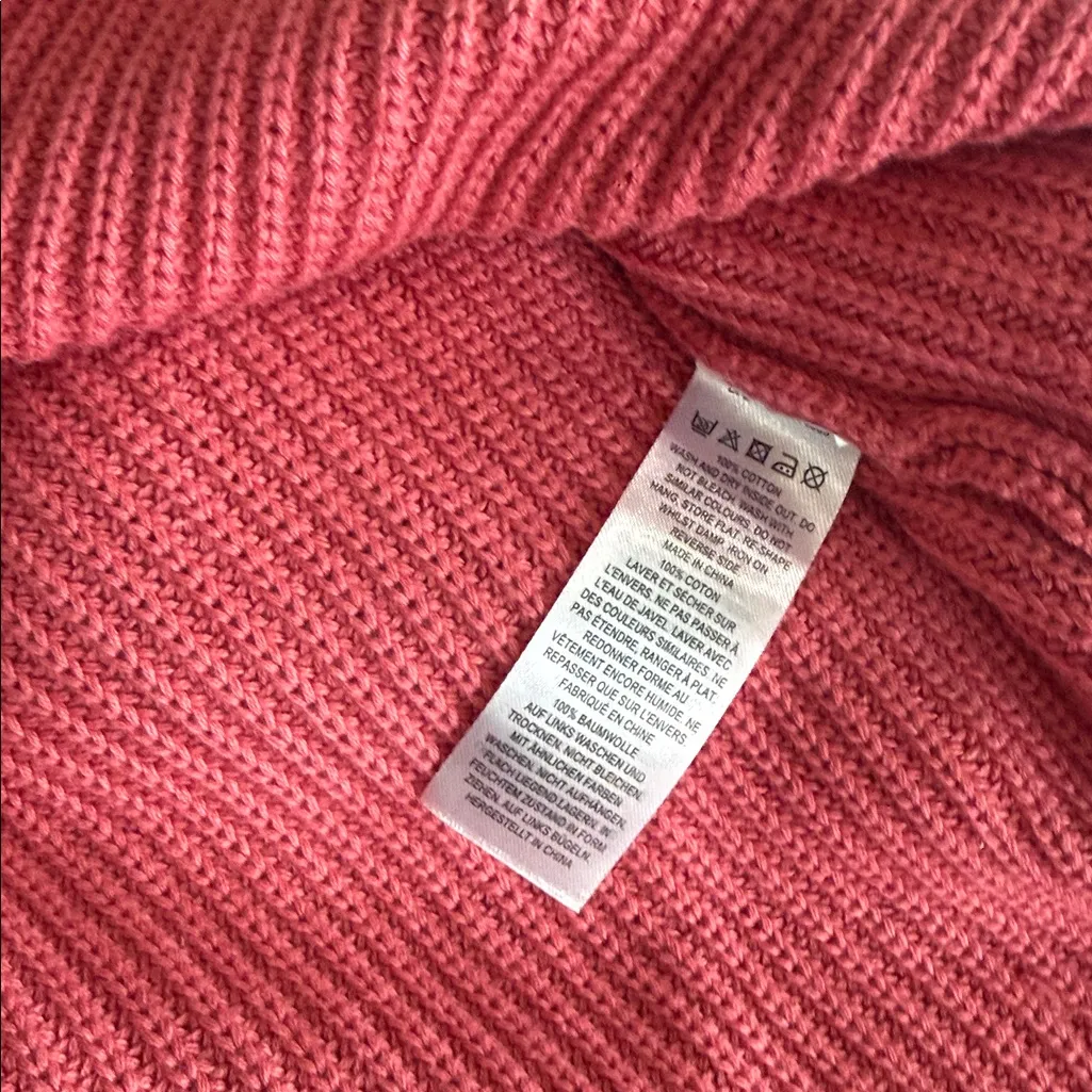 NWT French Connection Women's  Side Drawstring Tie Sweater XL In Color ROSEKISS - Image 8