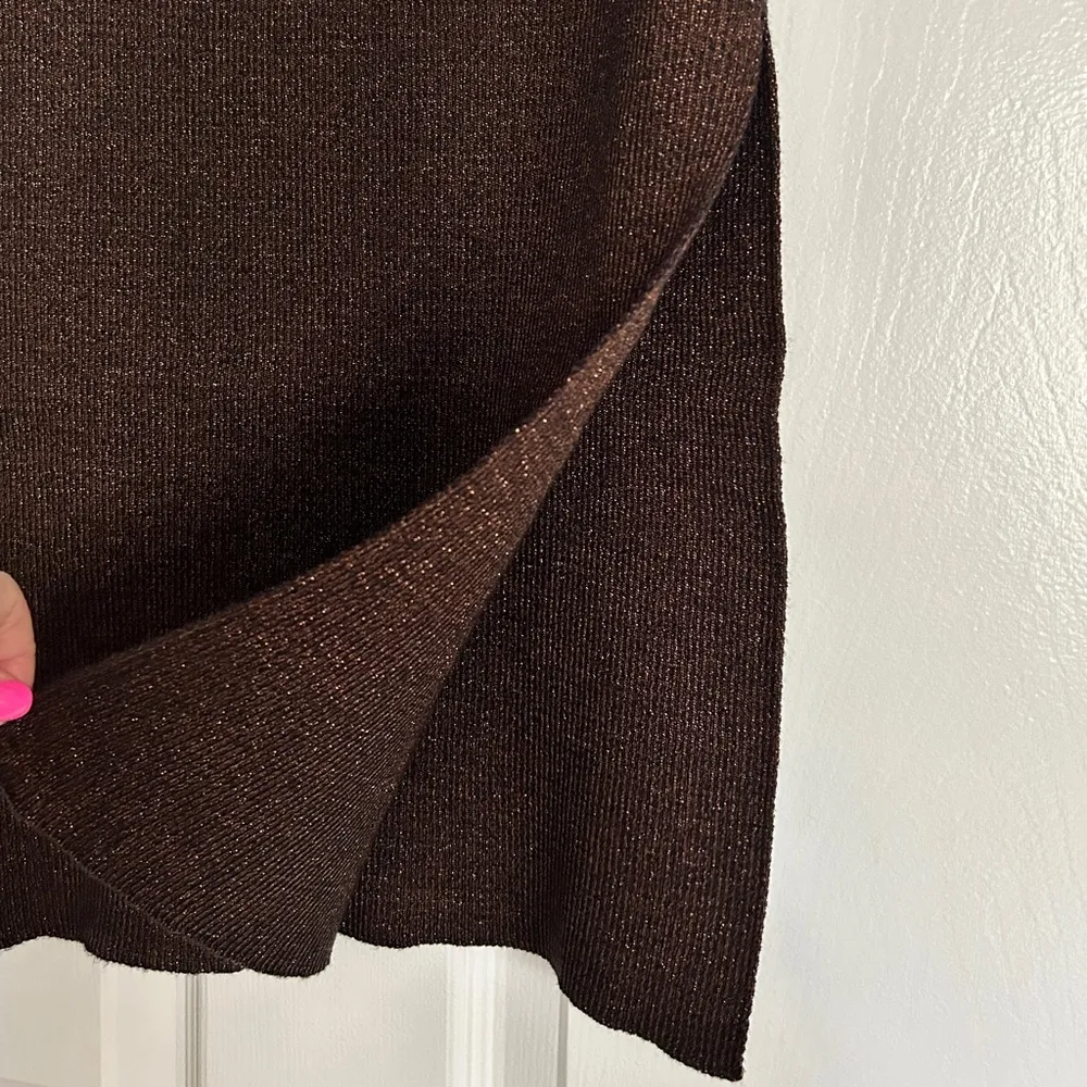 House of Harlow 🆕 Metallic Brown Knit Set - Image 6