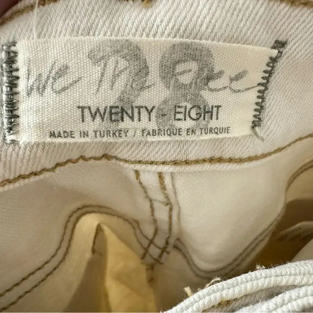 we the free free‎ people off white skinny denim jeans size 28 - Image 3