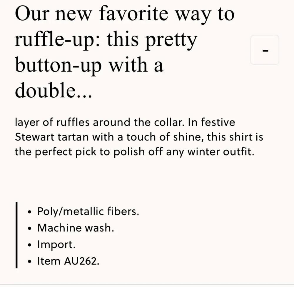 NWT JCrew Sleeveless Ruffle Collar Top in Black Stewart Tartan Sz M - Image 2