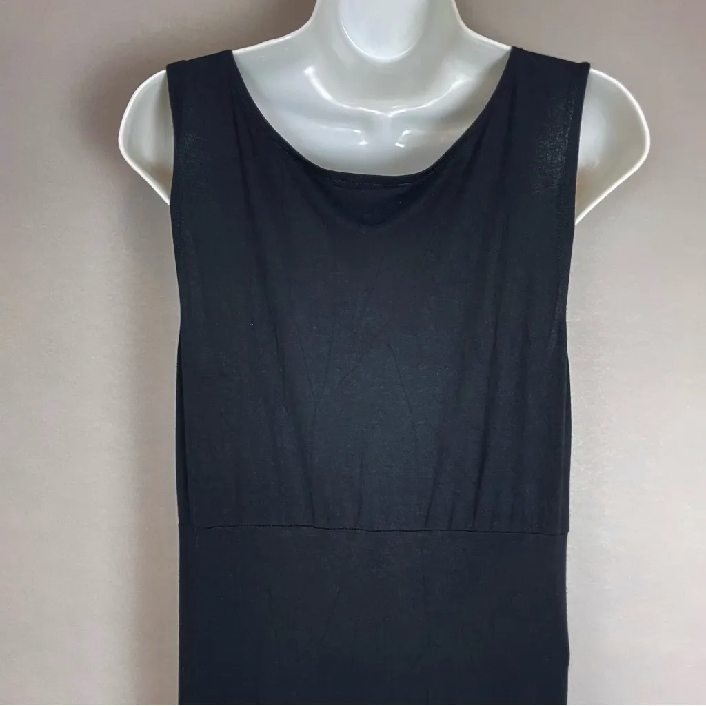 Matti Mamane Switch Duster Top Lagenlook Black Striped‎ Size 3 Sleeveless Artsy - Image 8