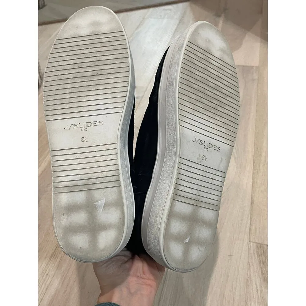 J Slides Boots Women 8.5 Black White Tristan Waterproof Platform Sneaker Bootie - Image 6