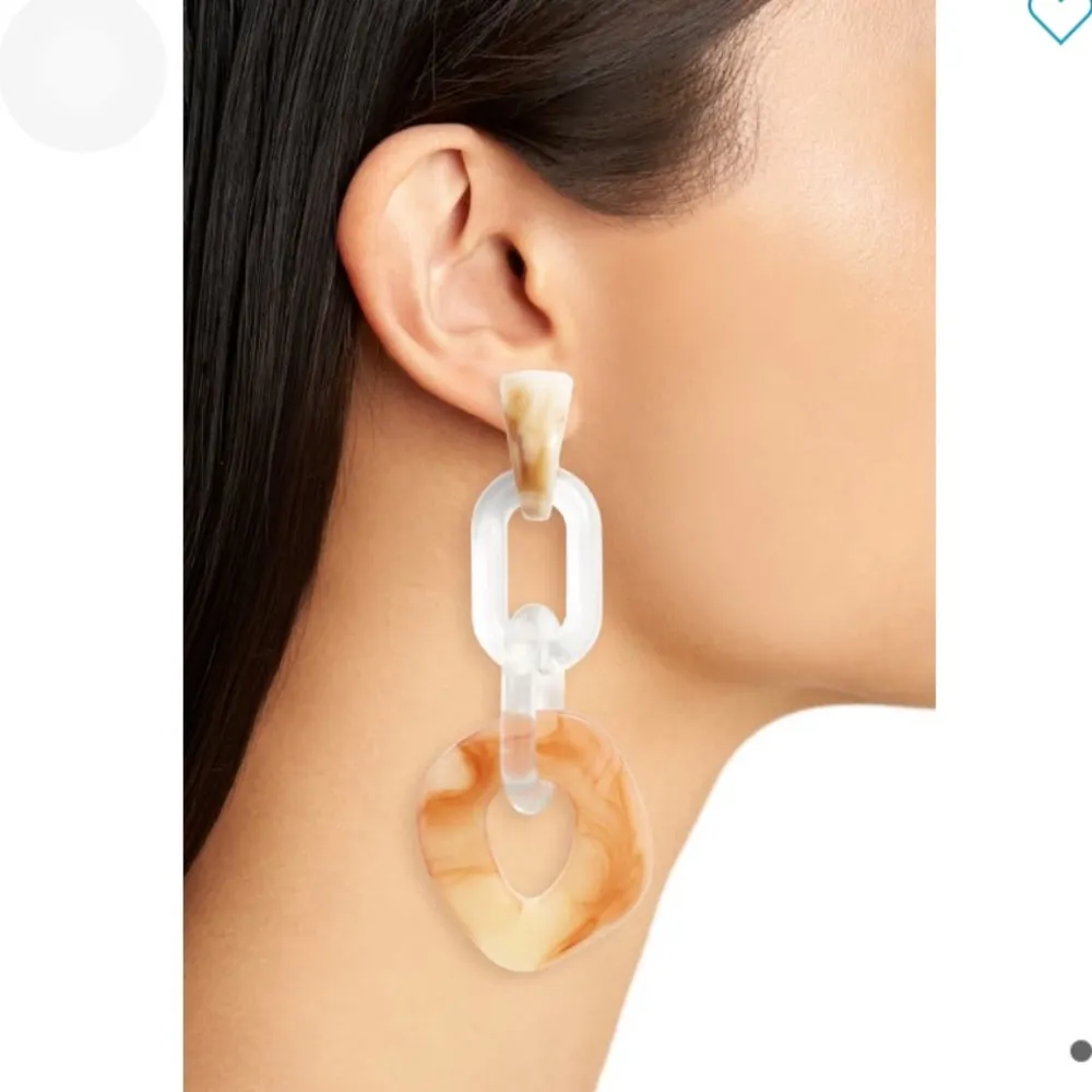 8 Other Reasons  Resin link earrings. - Image 2