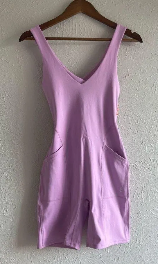 Free People Movement Here On Out Shortsie Size Small Bright Orchid Lilac… - Image 4