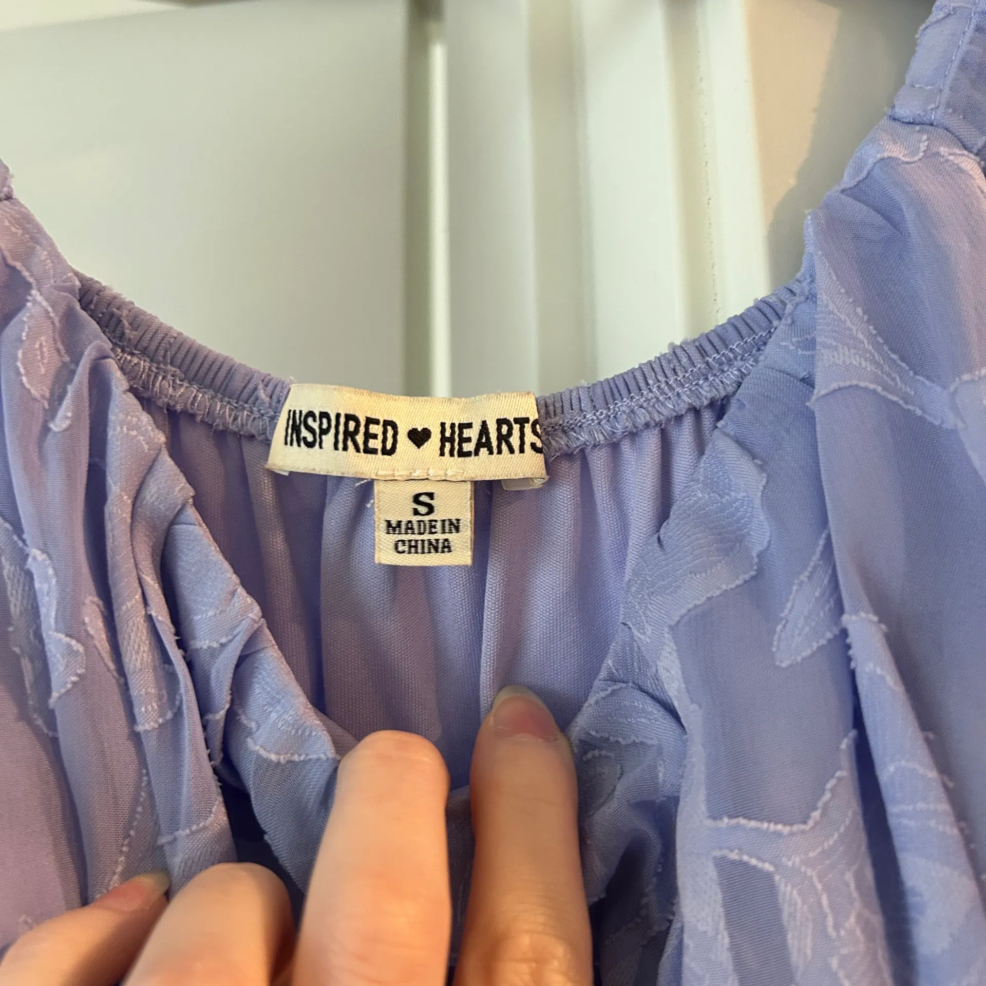 Inspired hearts purple sweetheart floral peplum mini dress - Image 3