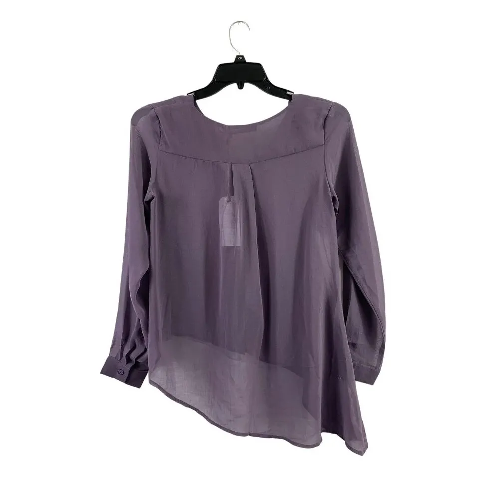 Potter's Pot Women's Shear Purple Blouse - Image 2
