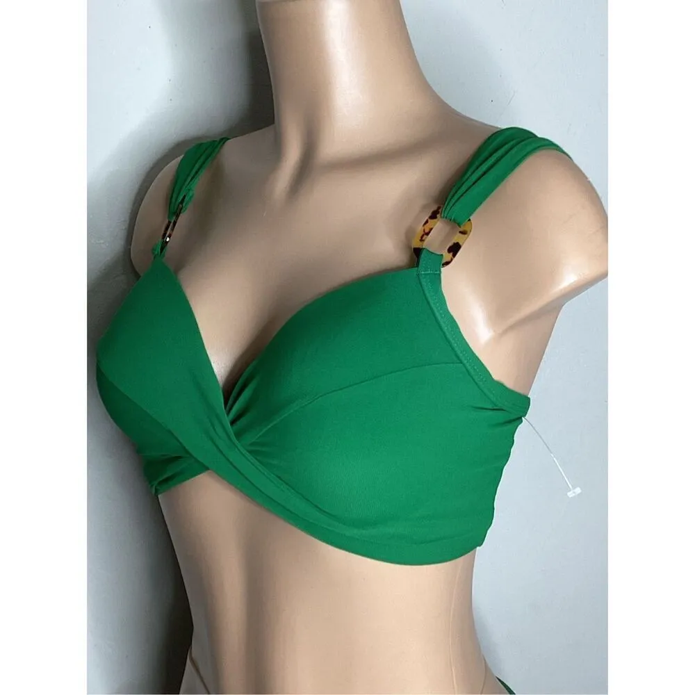 New. Robin Piccone green bikini. D cup-top/ M- bottom. Retails $215 - Image 7