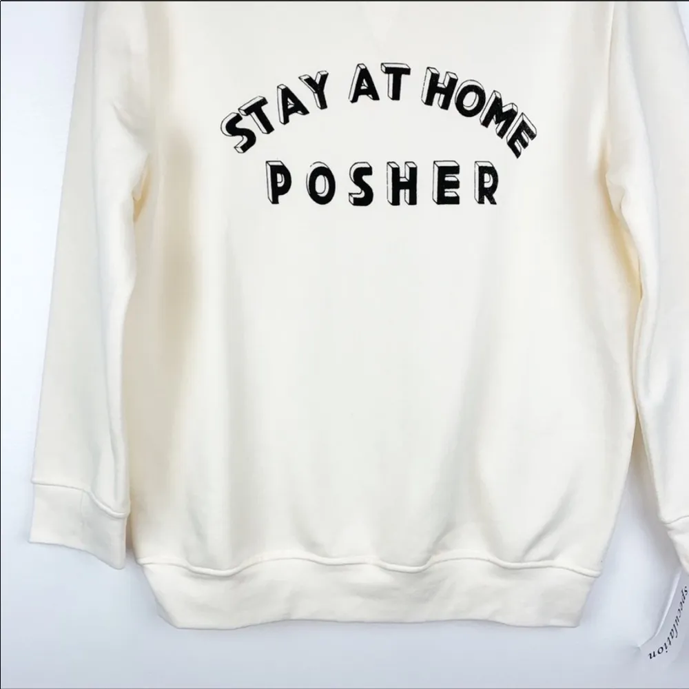 Stay at Home Posher Sweatshirt Black - Image 3