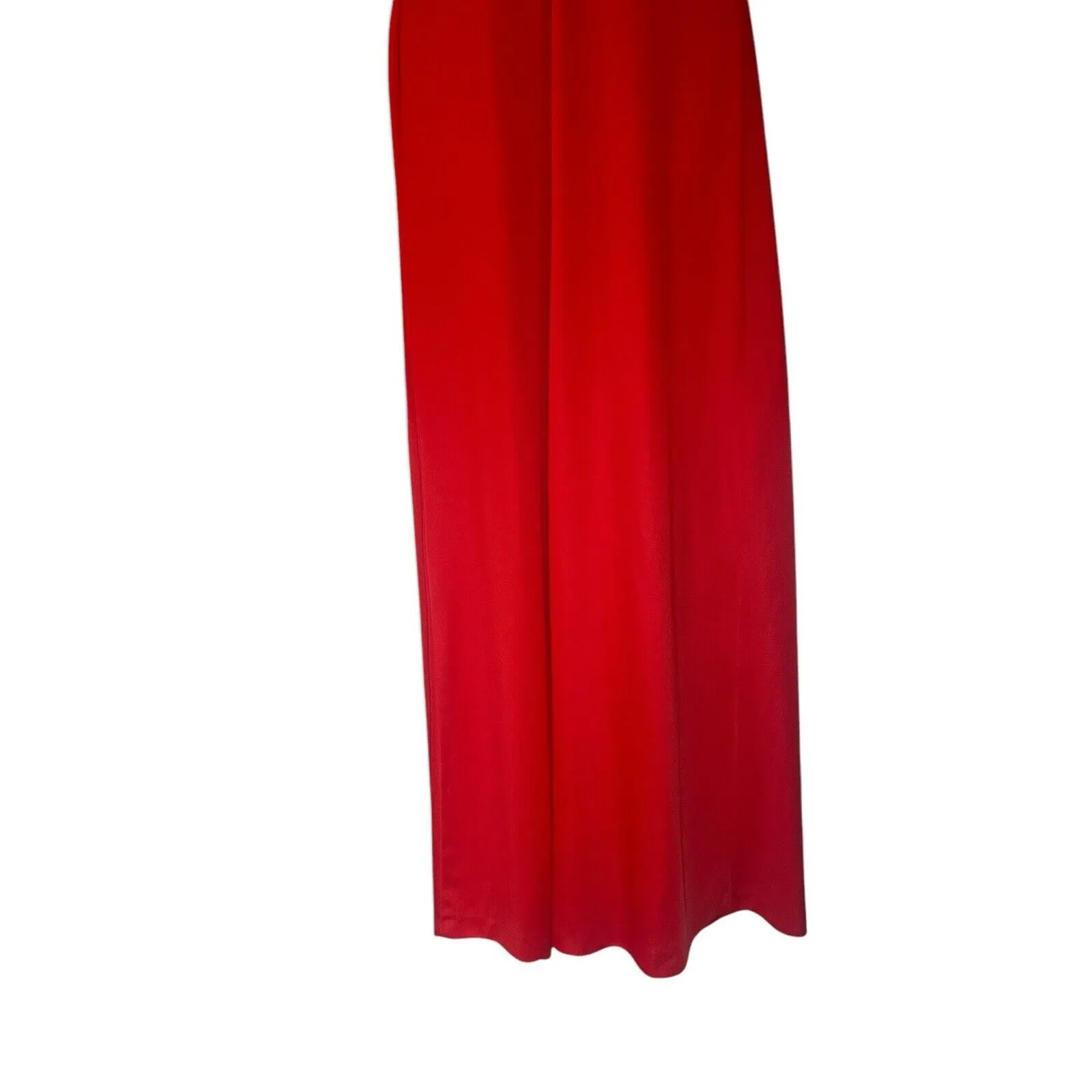Maxi Hollow Dress Women's Size 11 Racerback Formal Dress Flowy Lightweight Red - Image 4