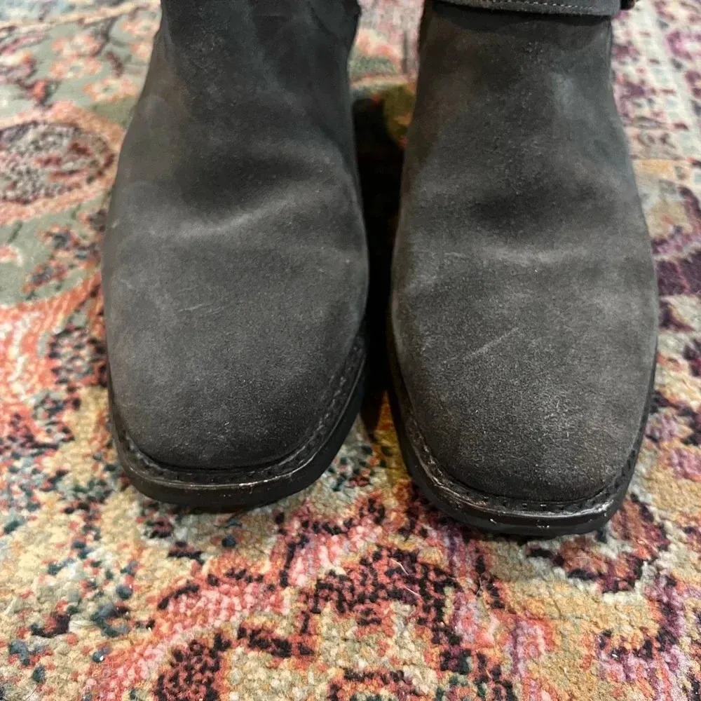 FINAL PRICE Frye Hannah Engineer Gray Grey Suede Boots - Image 7