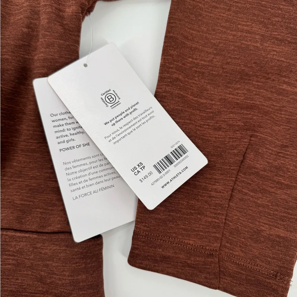 Athleta Women's Altitude Polartec Half Zip Sweatshirt Size XS NWT - Image 3