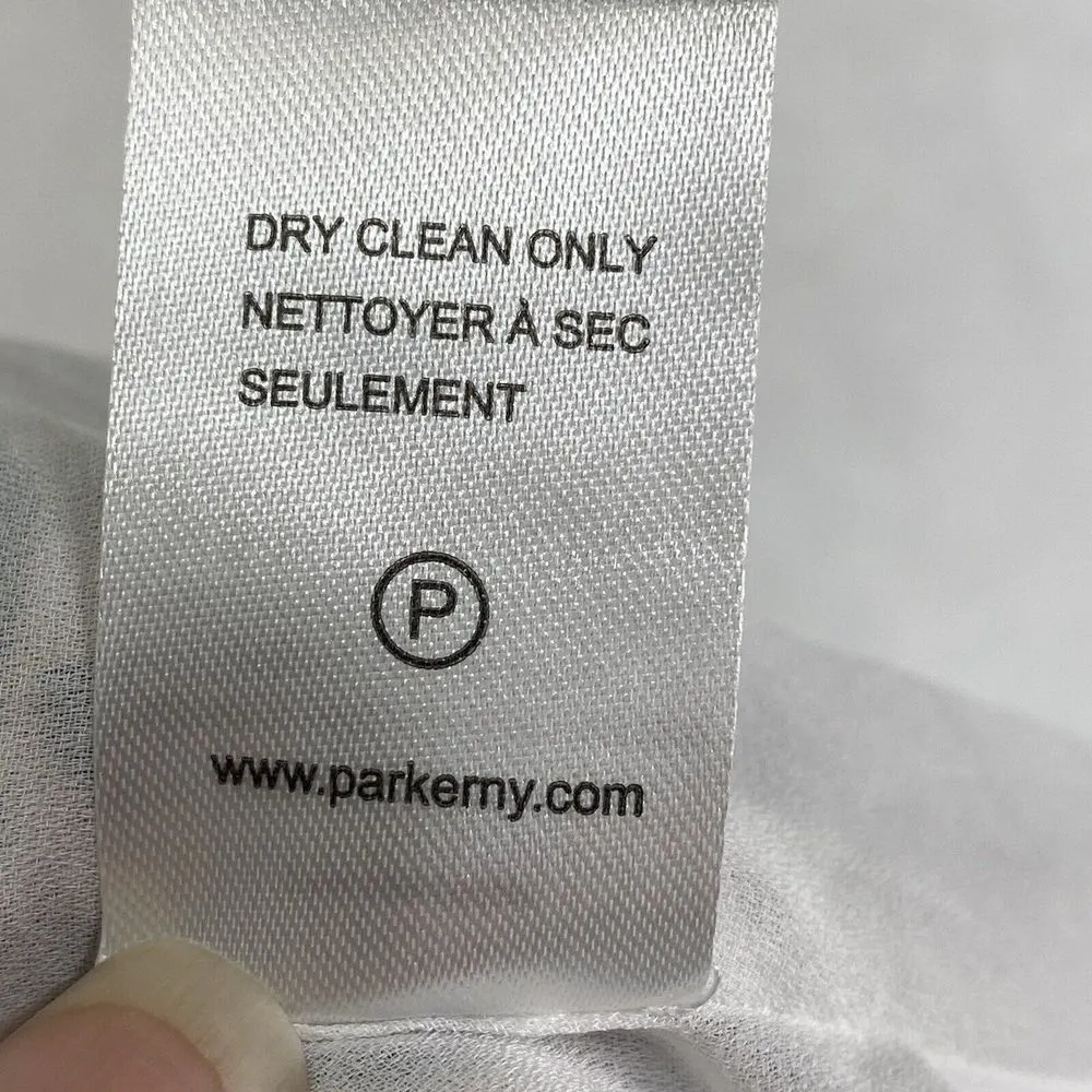 New Parker Sz M cheetah print asymmetric sleeveless peplum hem‎ top Panther $248 - Image 9