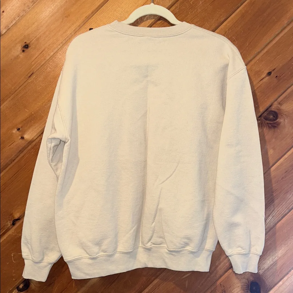 Stranger things Eddie Hawkins crewneck sweatshirt Tan Size M - Image 4