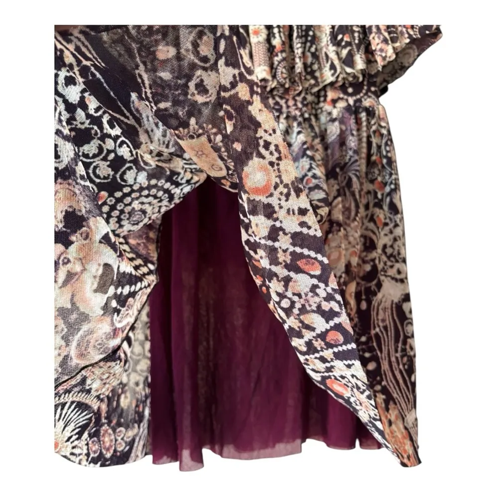 Jean Paul Gaultier Soleil Off The Shoulder Mini Dress Lined size M BabyDoll Black Size M - Image 4