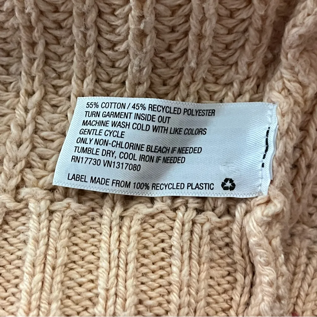 Universal Threads Universal Thread Ruffle Sleeve Pullover Sweater Knit Detail Peach 4X - Image 5