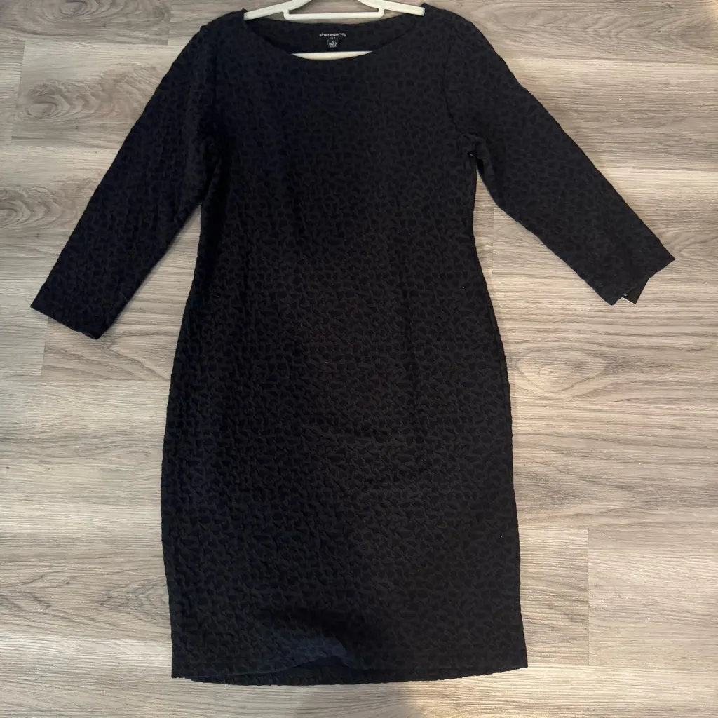 Sharagano Size 14 Knee Length 3/4 Sleeve Dress - Image 2