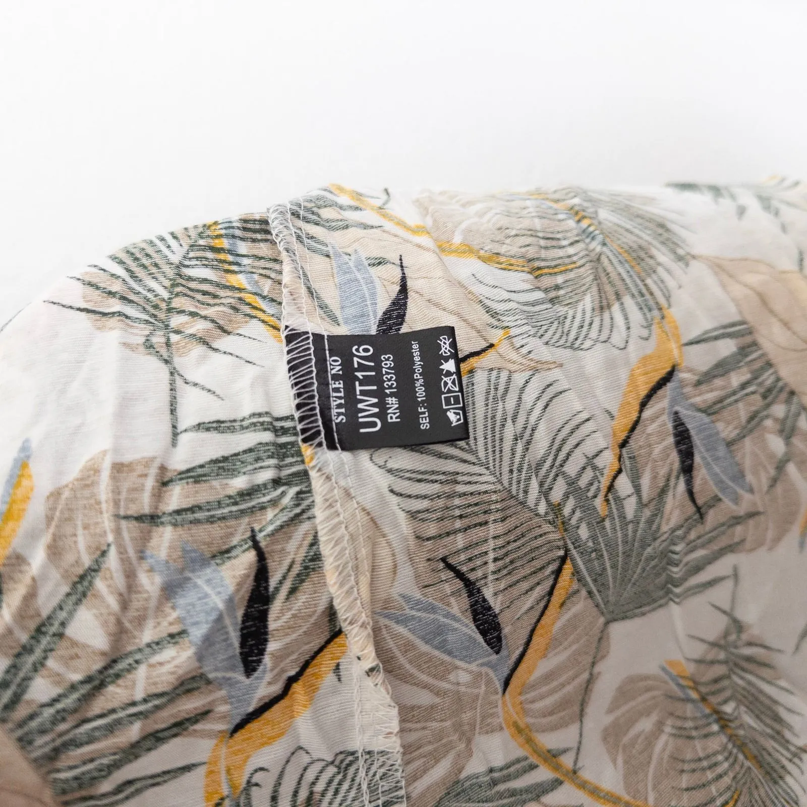 POL Womens Kimono Size M/L Multicolor Palm‎ Leaf Boho Lace Duster Resort Coastal - Image 6