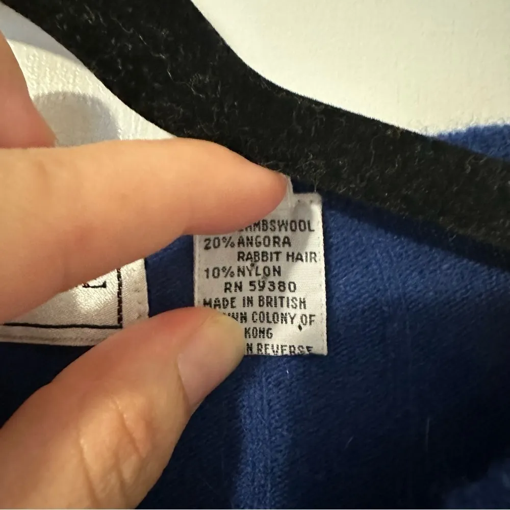 Evan Picone Vintage Wool Angora Embellished Sweater - Image 5