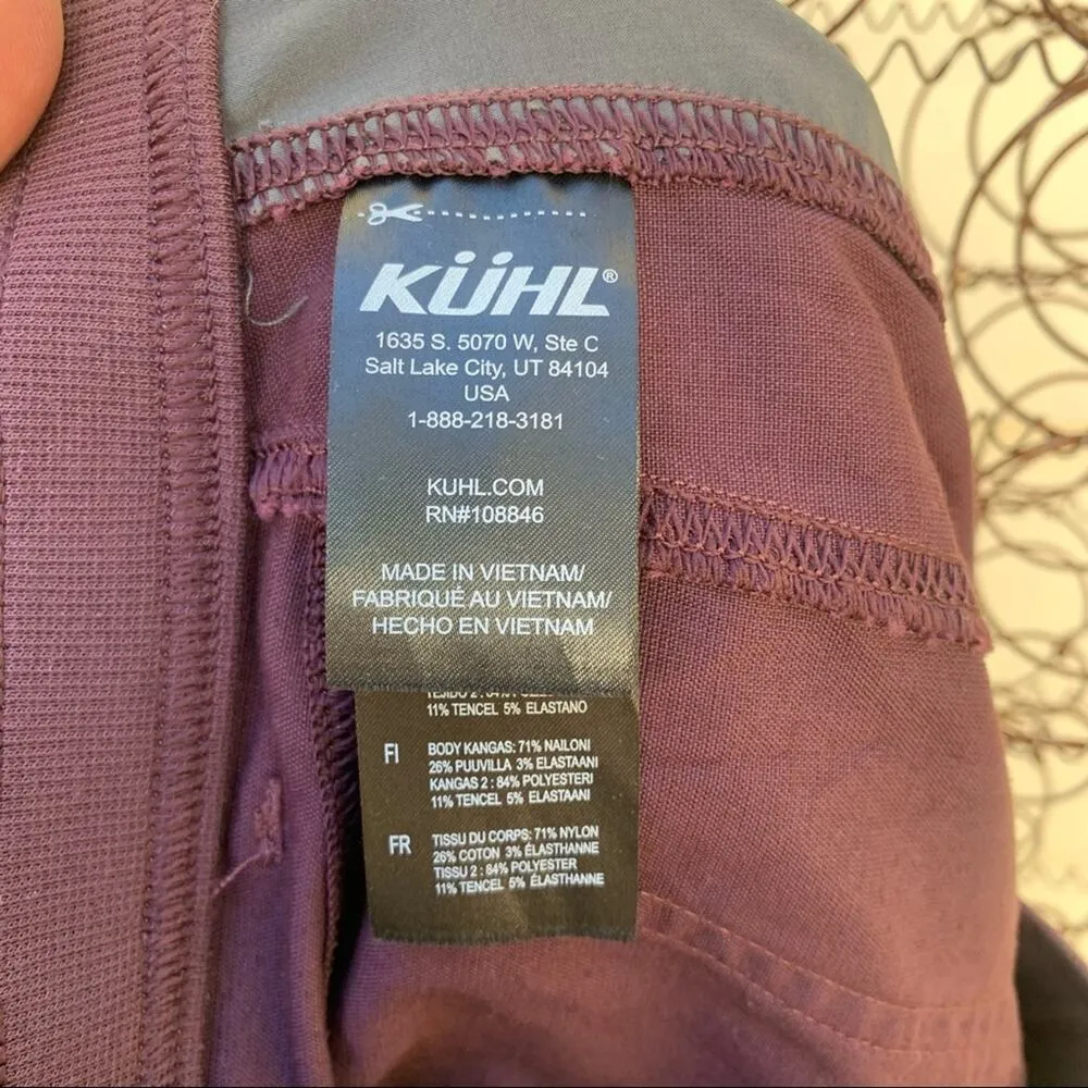 Women’s Kuhl Jade Pants size 10 Short - merlot wine roll up pants - Image 7