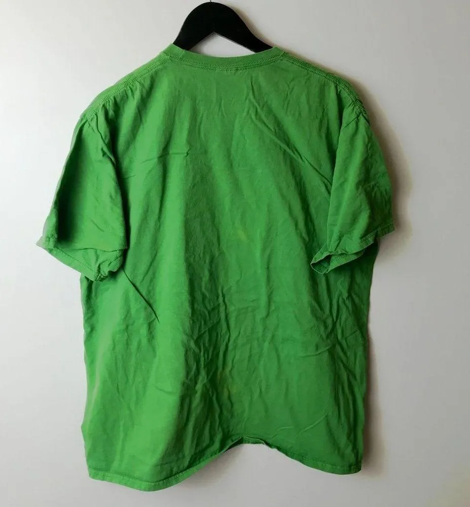 What Happens Backstage Stays T Shirt Green XL Extra Large Statement Graphic Tee - Image 3