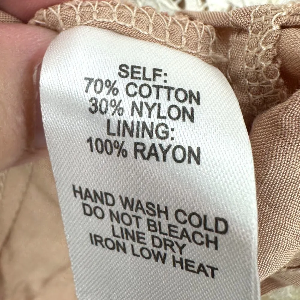 Lulus | Small | One Wish White Floral Eyelash Lace Handkerchief Hem Midi Dress - Image 11