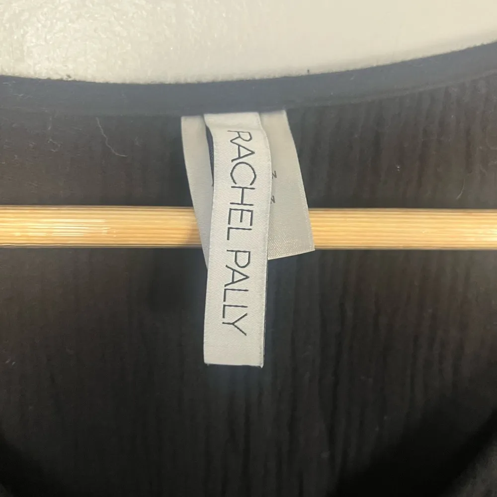 RACHEL PALLY Black Cecilia Cotton Gauze Tiered Boho Cottagecore Midi Dress small - Image 4