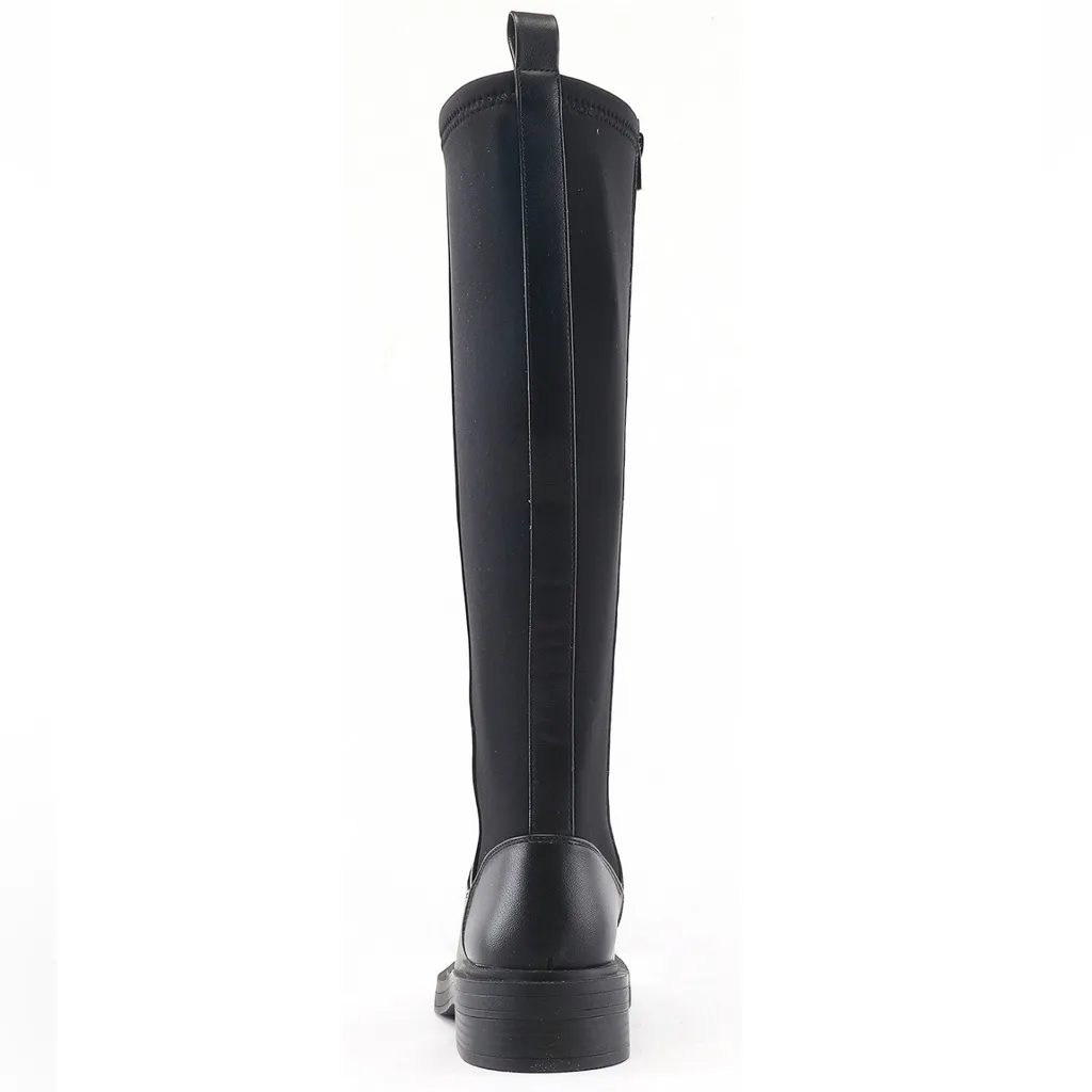NWT Kenneth Cole Reaction “Anabelle” Women’s Black Calf Tall Riding Boots Sz 5 - Image 4