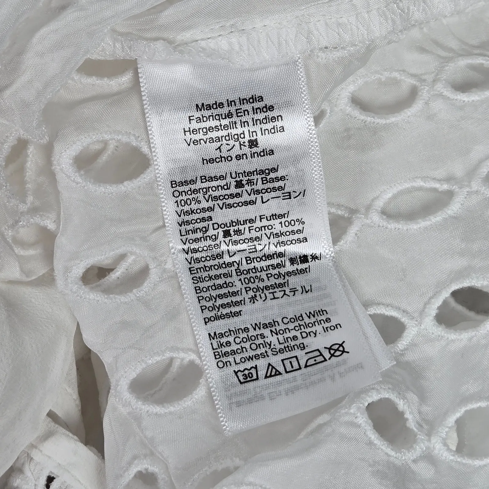 J. Crew Oval eyelet midi dress White CK828 M NWT‎ Summer Sundress Cotton Beach - Image 4