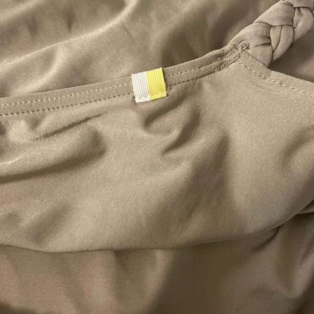 Carly Cushnie x Summersalt Womens Swimwear The Braided Sidestroke Limestone sz 8 - Image 9