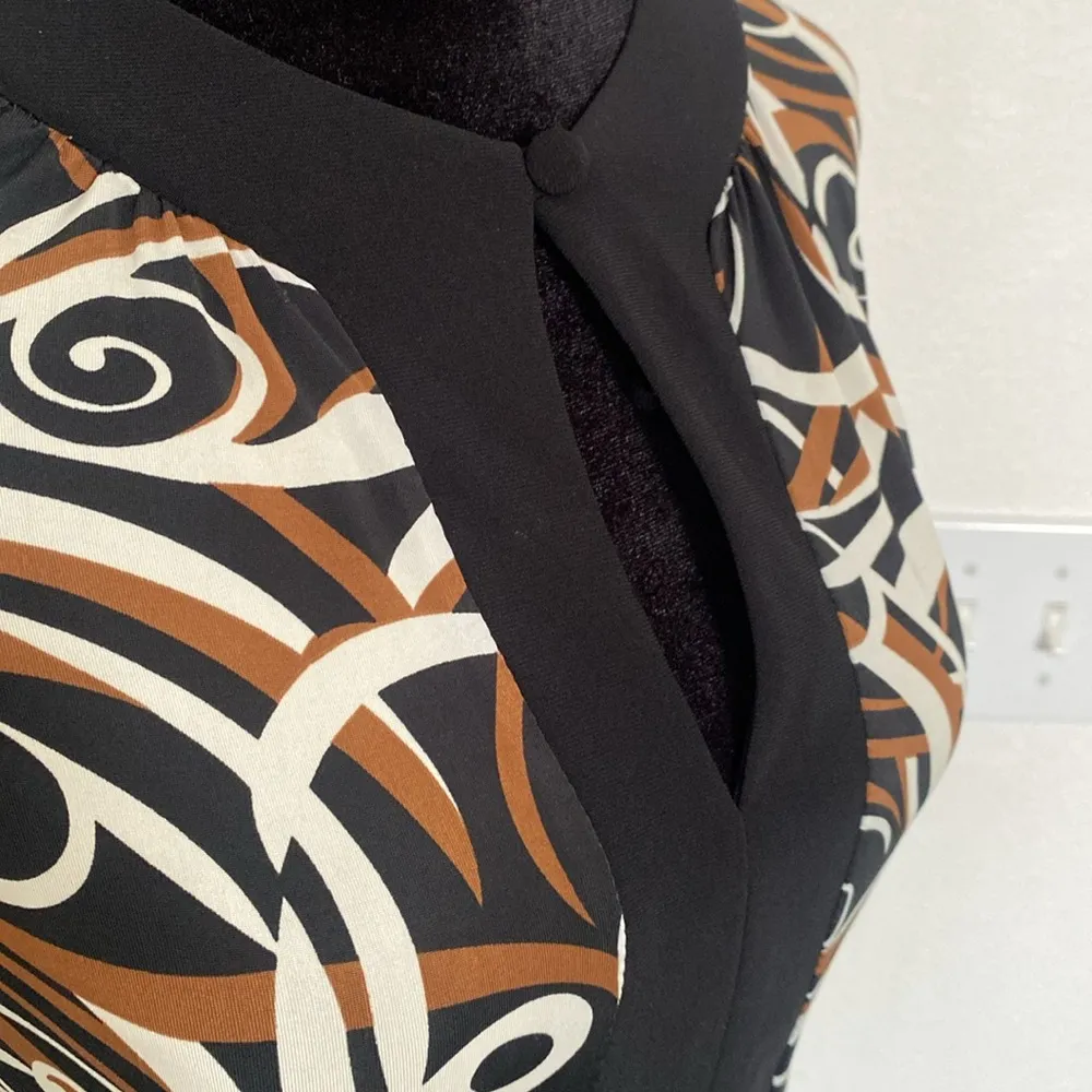 Perceptions NWT Y2K artsy blouse with back tie. - Image 10