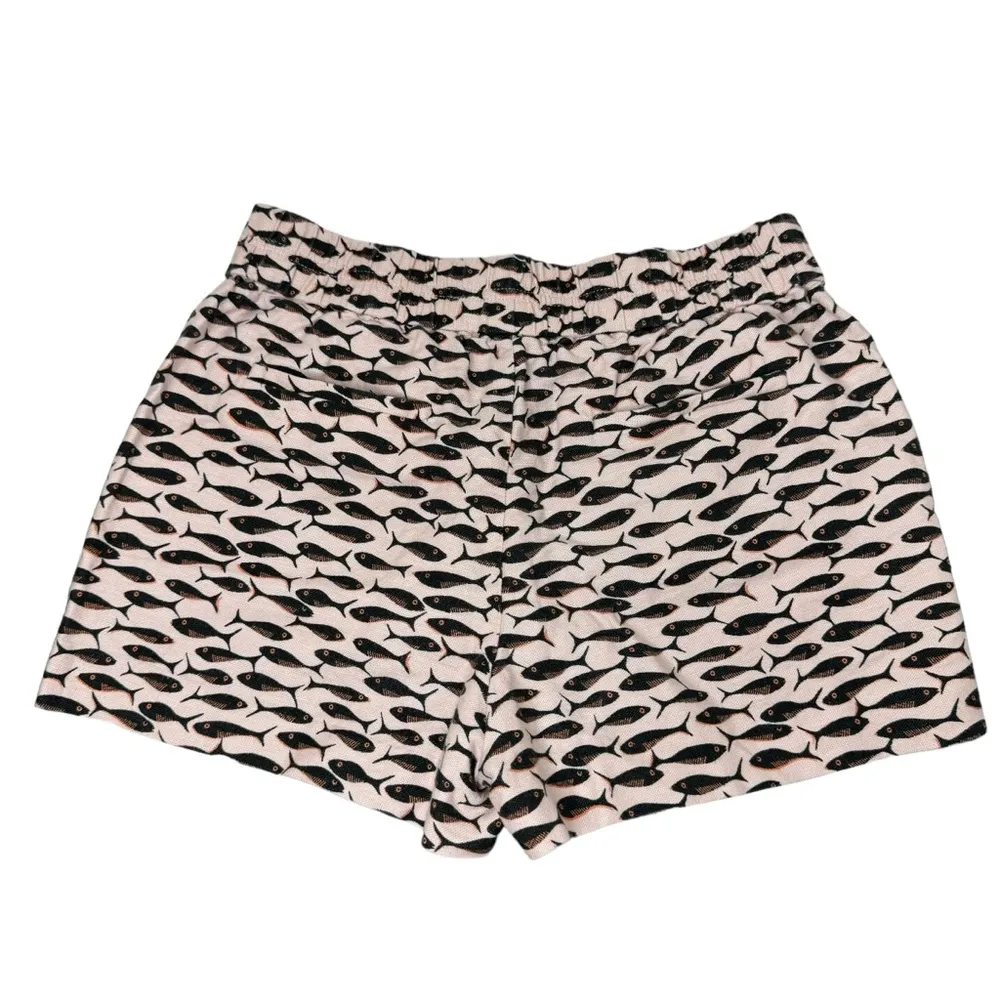 J. Crew Minnow Pull On Shorts Linen Blend Pink Small - Image 5