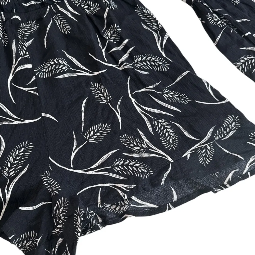 COTTON:ON women Black and White Leaf Print One Piece - Image 2