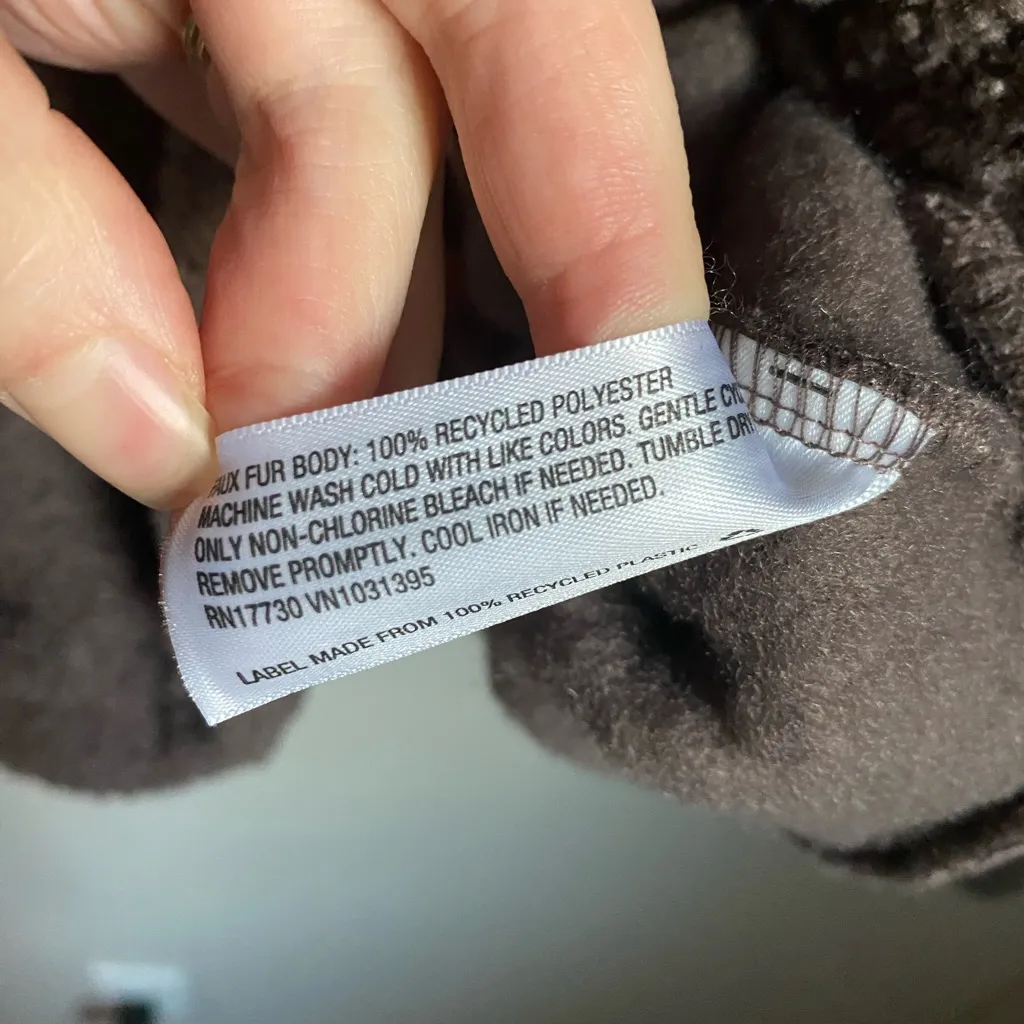 Universal Thread Sherpa Cropped Brown Jacket XL Granola Heritage Gorpcore Warm - Image 3