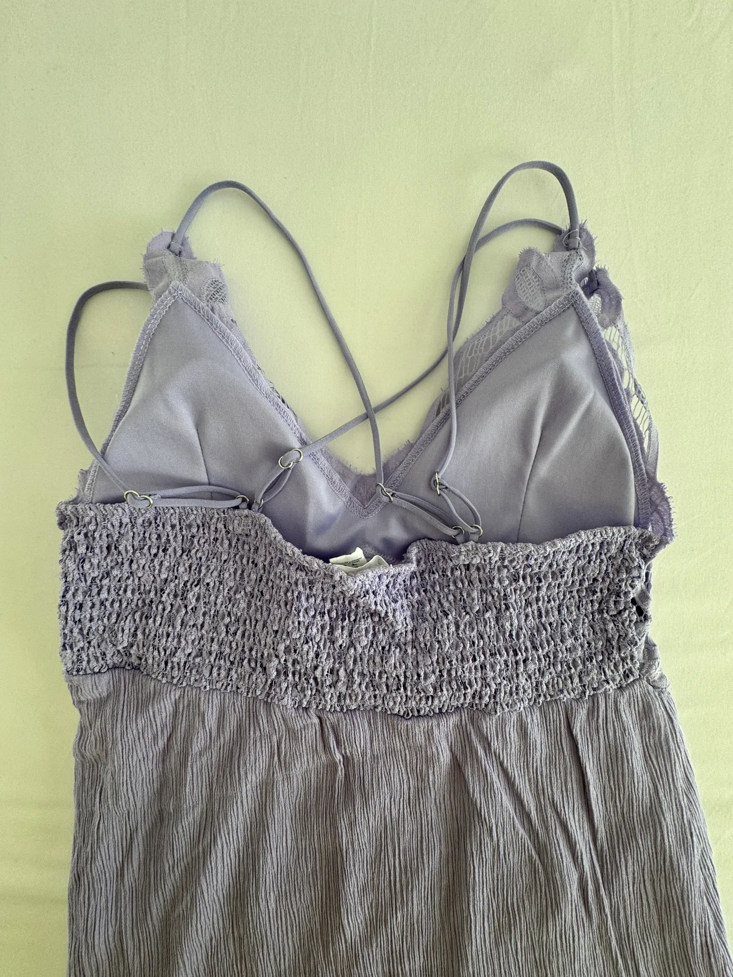 Lace detail, purple Dress Size Large - Image 4