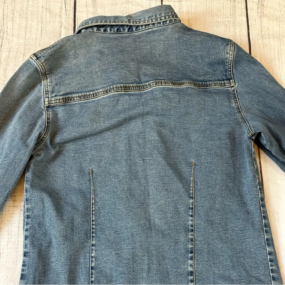 Vintage Hard Rock Cafe Philadelphia size XL women’s blue denim jacket - Image 12