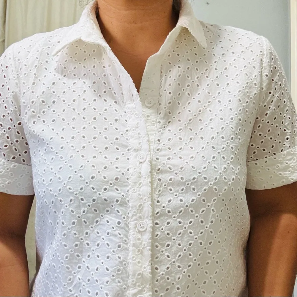 Lisa Marie Fernandez for Target White Eyelet Button - Image 2