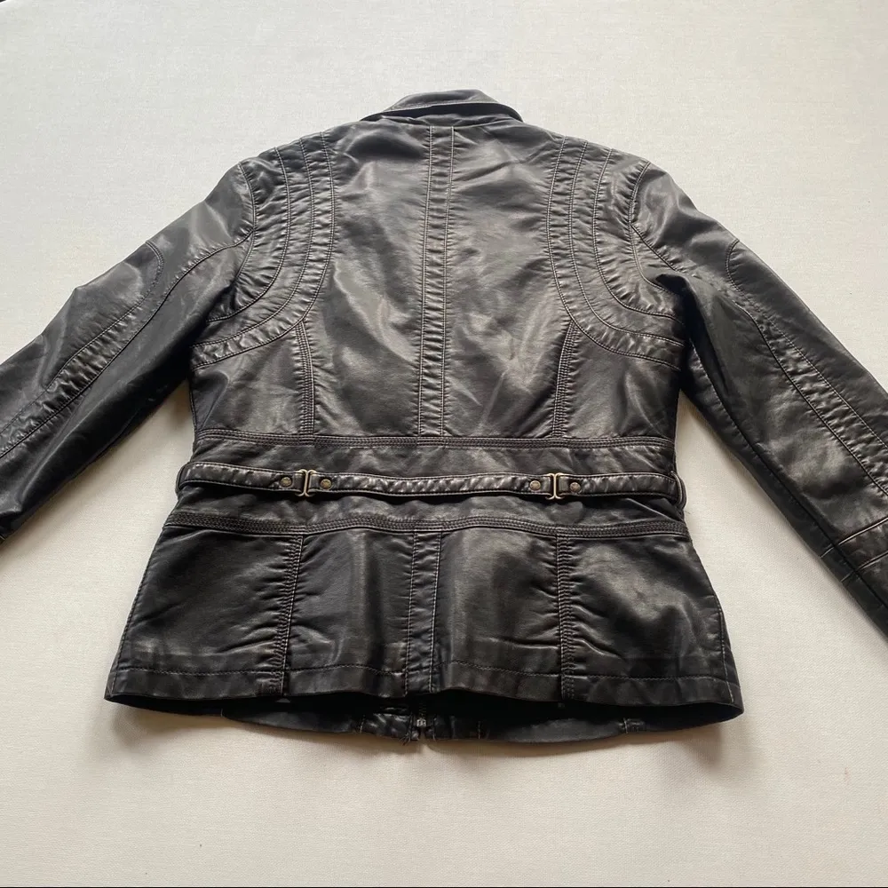 Big Chill Vintage Faux Leather Jacket Size M - Image 8