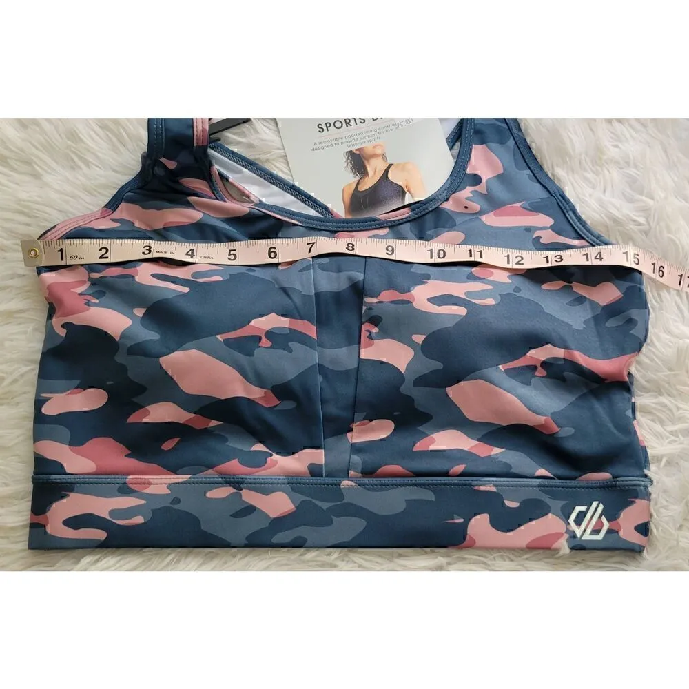 Dare2b Low Impact Intensity Sports Size L Pink Gray Camo Sports Bra New Pink Size L - Image 7